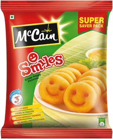 McCain Smiles Crispy Happy Potatoes Smiles